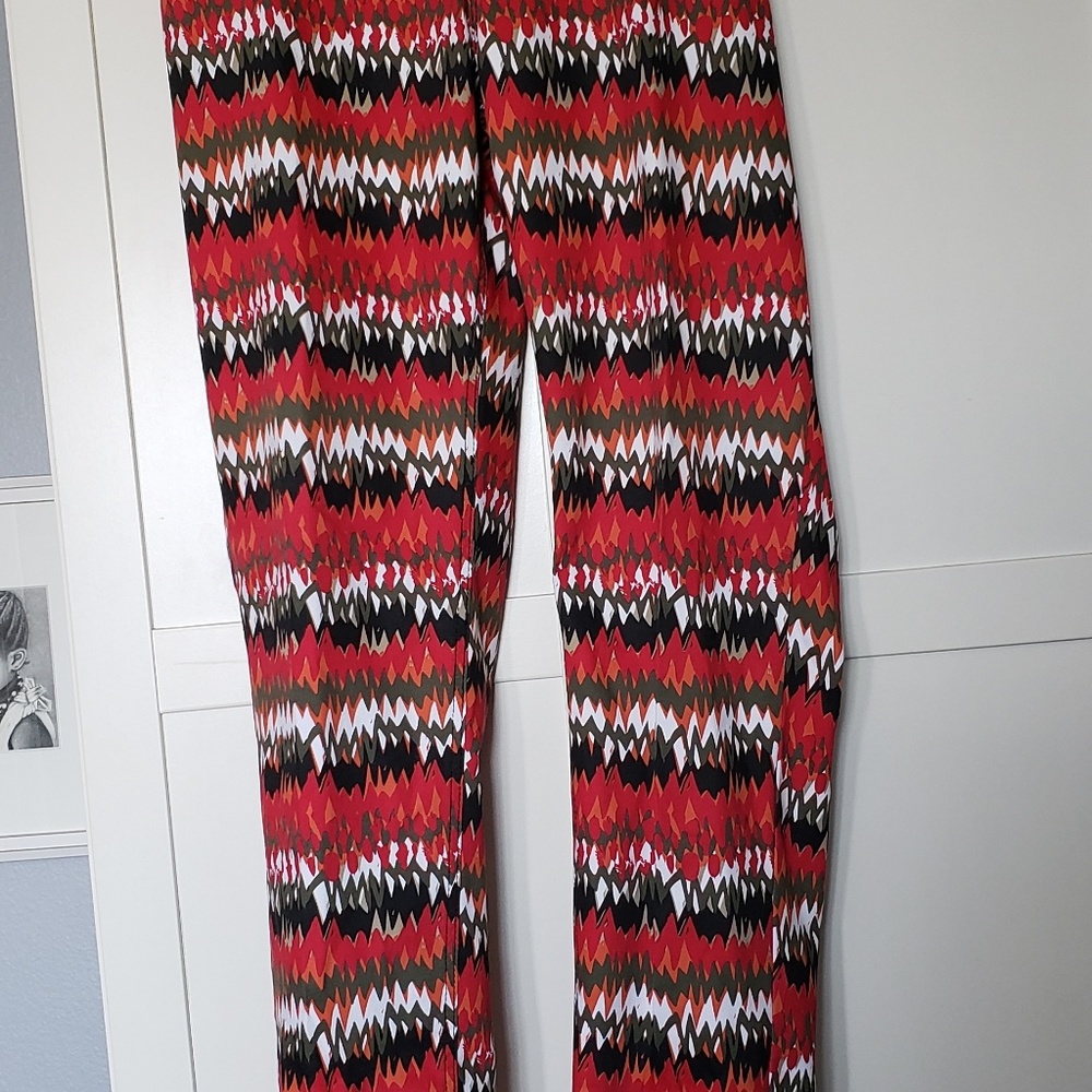 Ashley Stewart Abstract Print Jeggings Size 22